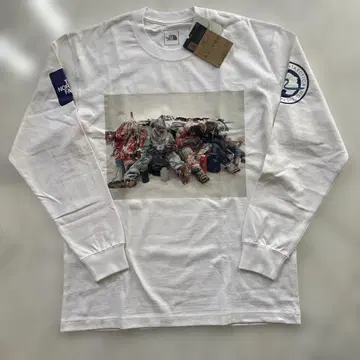 THE NORTH FACE 긴팔 티셔츠 L 사이즈 화이트