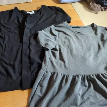 ZARA 그레이 플레어 티셔츠 반팔