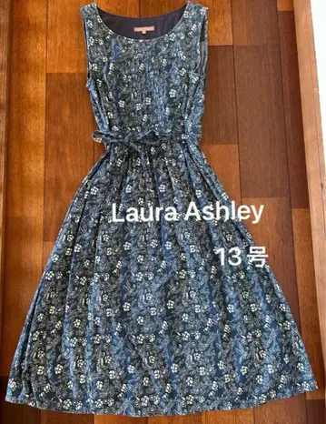 새상품급 로라 애슐리 원피스 A라인 13호 꽃무늬 허리 리본