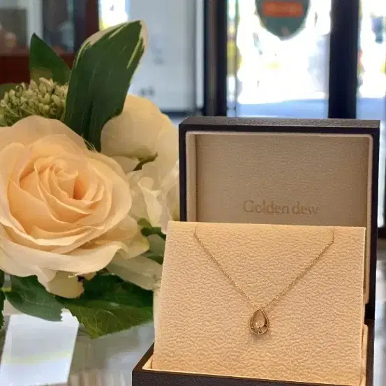 [Golden dew]18K☆Mini Dew New 3 Necklace GOLDEN DEW | 골든듀 Golden Dew Mini Dew New (Pink Gold