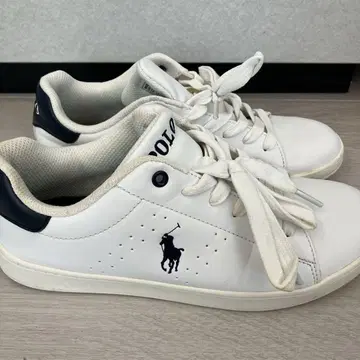 랄프 로렌 폴로 화이트 스니커즈 24cm 여성 신발 랄프