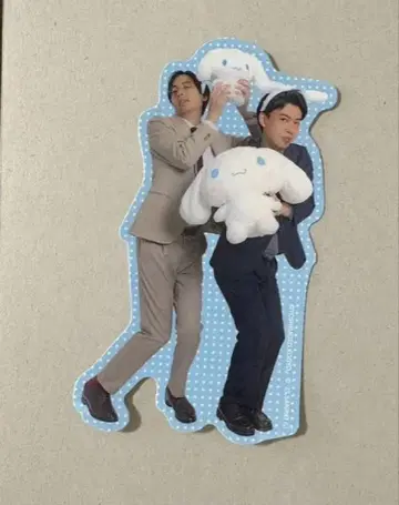 요시모토 만자이 극장 x 시나모롤 트레이딩 스티커 카베포스터