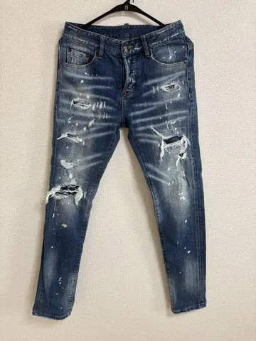 UR JEANS 데미지 가공 스키니 데님 팬츠