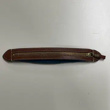 레어 Felisi 이탈리아제 가죽 x 나일론 미니 펜 케이스 페리지