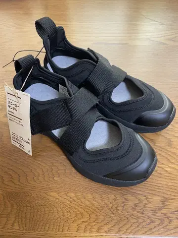무인양품 스니커즈 샌들 블랙 22.5~23cm