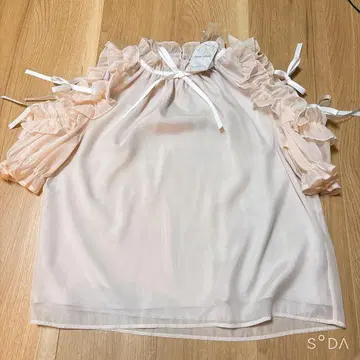 rosemuse 숄더 프릴 블라우스