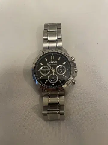 SEIKO 크로노그래프 블랙 다이얼 [가격 인하 가능]