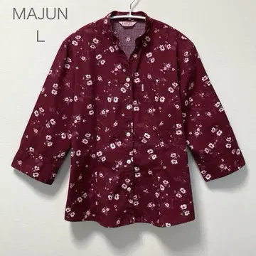 [새상품급] MAJUN 여성용 카리유시 의류 쿨 비즈 오키나와 7부 소매