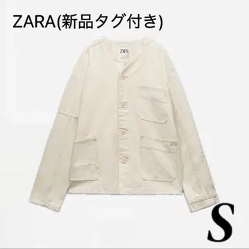 ZARA 자라 포켓 오버 셔츠 자켓 아우터 화이트 화이트