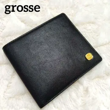 grosse 접이식 지갑 가죽 블랙