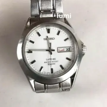 SEIKO 세이코 아날로그 손목시계 실버 남성용 브랜드
