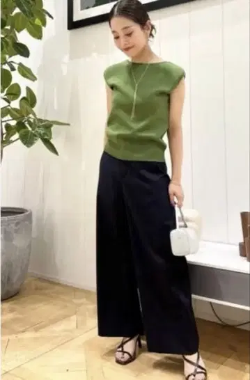 SALE 맥피 레이온 린넨 코튼 플레어 크롭 팬츠