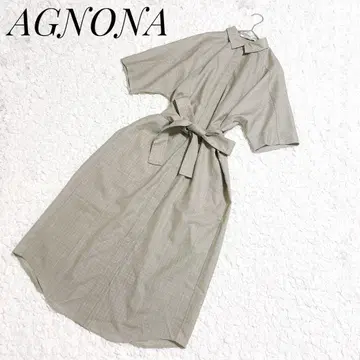 [새상품급] AGNONA 셔츠 벨트 원피스 (벨트 포함)