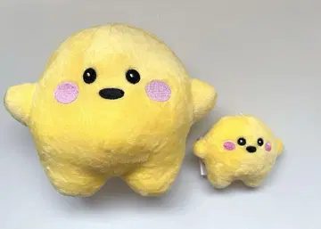 서큘러 마스코트 봉제 인형 독일 엑스포 옐로우 컬러 대소 세트