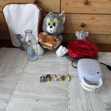 톰과 제리 제일복권 봉제 인형과 참 세트