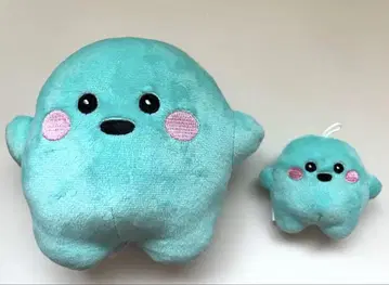 서큘러 마스코트 봉제 인형 독일 엑스포 블루 대소 세트 컬러