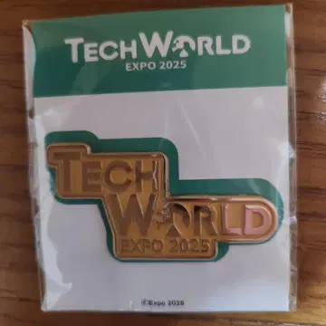 TECH WORLD EXPO 만박 2025 핀 배지