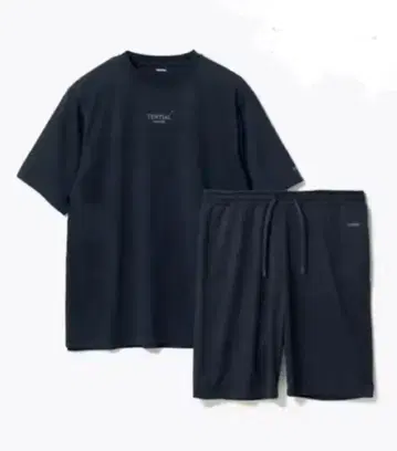 Tential Bakune Dry L 사이즈 네이비 상하의 세트