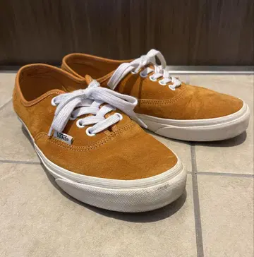 VANS 오렌지 스웨이드 스니커즈