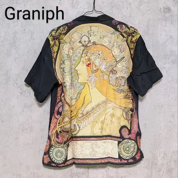 Graniph 그라니프 알폰스 뮈샤 왕도 12궁 반팔 셔츠 사이즈 S
