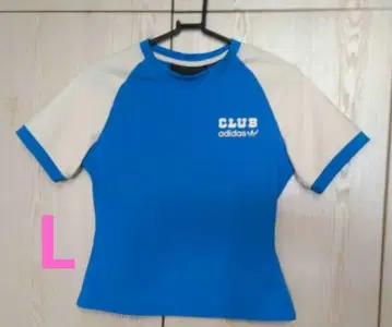 Blue Version Club Tee 스트레치 스포츠 로고 티셔츠