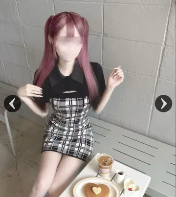 HONEY MEW 허니뮤우 체크 앙상블 원피스 XS 사이즈