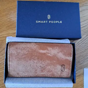 새상품 SMART PEOPLE 키케이스 천연 가죽 이탈리아 가죽