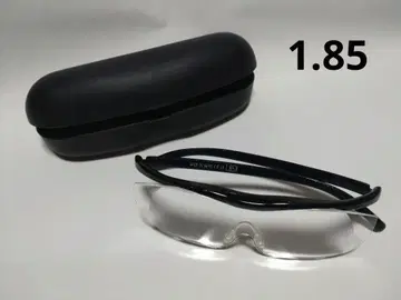 Hazuki 라지 1.85배 돋보기 안경 블랙 블루라이트 35% 컷