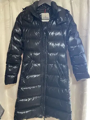 MONCLER 블랙 롱 다운 자켓 00 XS