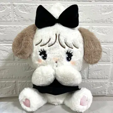 mikko BLACK RIBBON BIG 봉제 인형 수플레