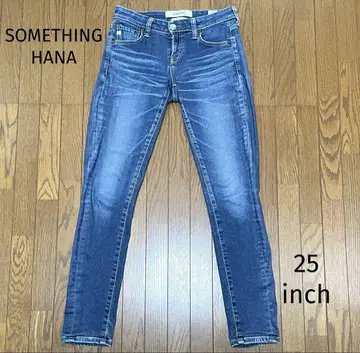 SOMETHING HANA 테이퍼드 스키니 데님 25인치