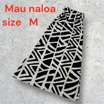 [ Mau naloa ] 베어탑 스커트 M 오션 블루 버드 2way