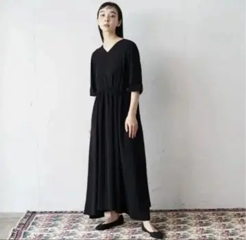 foufou [ DRESS #11 ] Vneck gather 원피스