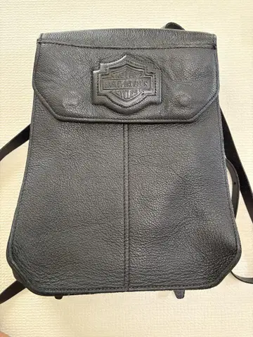 Harley-Davidson 블랙 가죽 숄더백