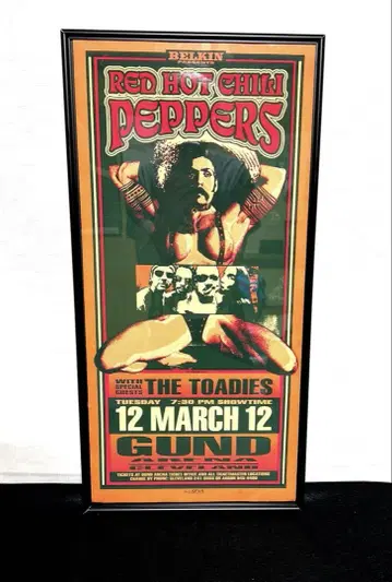 RED HOT CHILI PEPPERS 포스터 레드 핫 칠리 페퍼스