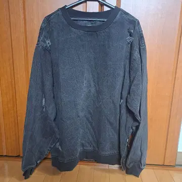 ZARA 데미지 가공 맨투맨 티셔츠 L 사이즈