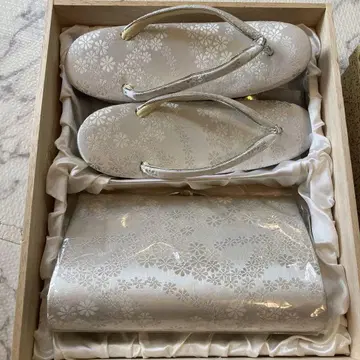 새상품급 창작 맞춤 조리 가방 2세트 벚꽃 무늬