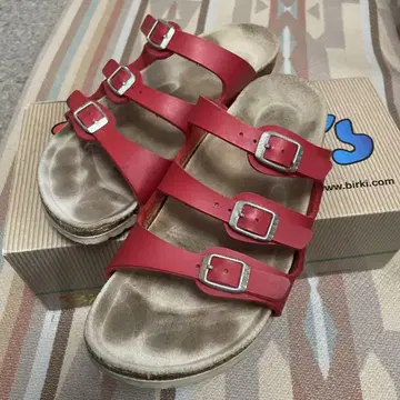 Birkenstock 레드 컴포트 샌들 24.0