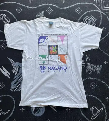 90s USA 제작 나가노 올림픽 1998 스노우레츠 티셔츠