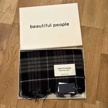 [새상품] beautiful people x 존스턴스 체크 무늬 머플러