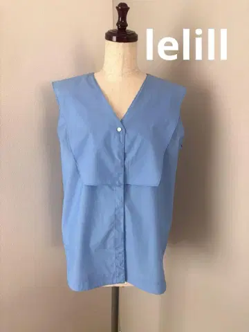 lelill 레릴 피마솔로 베스트 블라우스 슬리브리스 셔츠