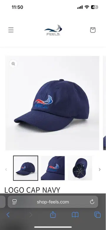 FEELS LOGO CAP NAVY