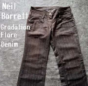 Neil Barrett 데님 플레어 팬츠