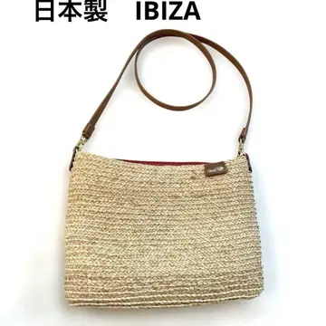 [새상품급] 일본제 IBIZA 이비사 라피아 바스켓백