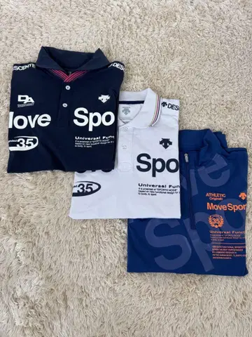 DESCENTE Move Sport 피케 셔츠 3세트 M