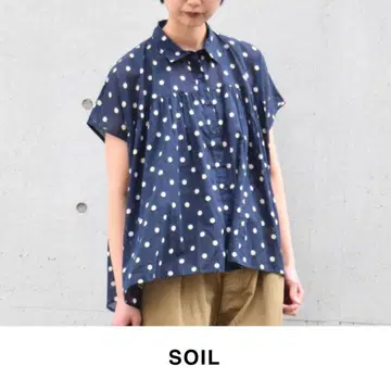 SOIL (소일) | VOILE DOT PRINT SHIRT