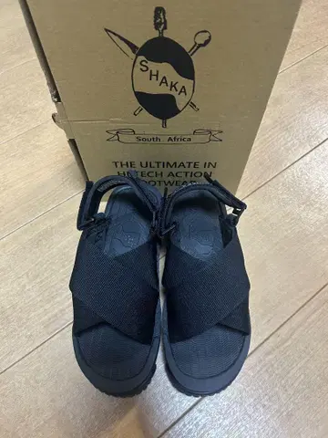 SHAKA 블랙 통굽 22cm