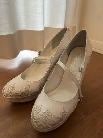 브라이덜 슈즈 DIANA 10cm 힐 23.5cm 정가 25,300엔