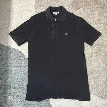 LACOSTE 다크 그레이 피케 셔츠 US M