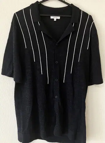 REISS 남성용 가디건 XL 스트라이프 디자인